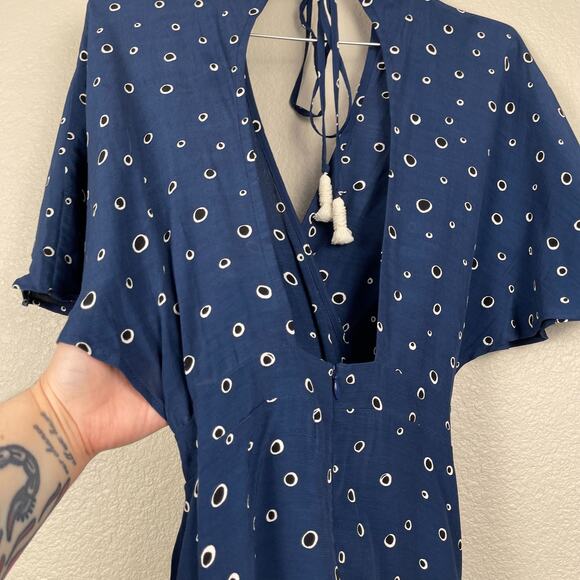 Faithfull The Brand Alto Dress Blue Polka Dot 6 - Picture 10 of 15